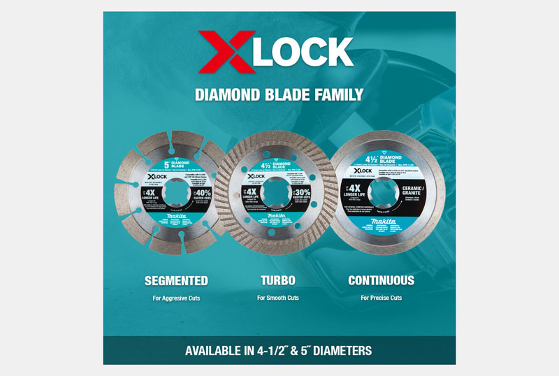 An X-Lock Diamond Blade eCommerce Listing Graphic